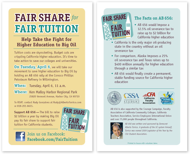Alberto Torrico, Support AB 656 - Two-sided Flyer