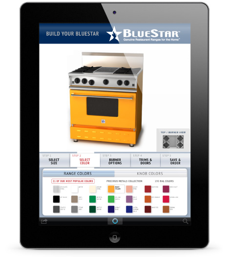 BlueStar iPad App - Select Color